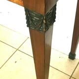 Console with mirror background period empire mahogany xix century