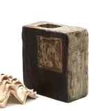 Ceramic vase by Claude Gaget, stoneware from La Borne, 1970s.