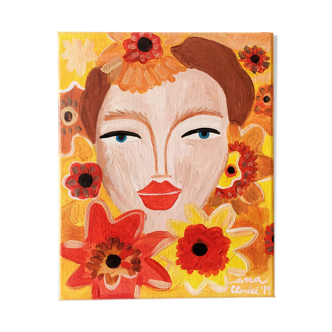 Peinture à l'huile Margarite