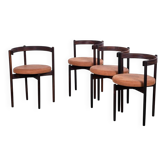 Dining Chairs in Rosewood attributed to Hugo Frandsen for Børge M.S, Denmark, 1964, Set of 4