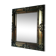 Miroir à volutes en bois et stuc 46x57cm