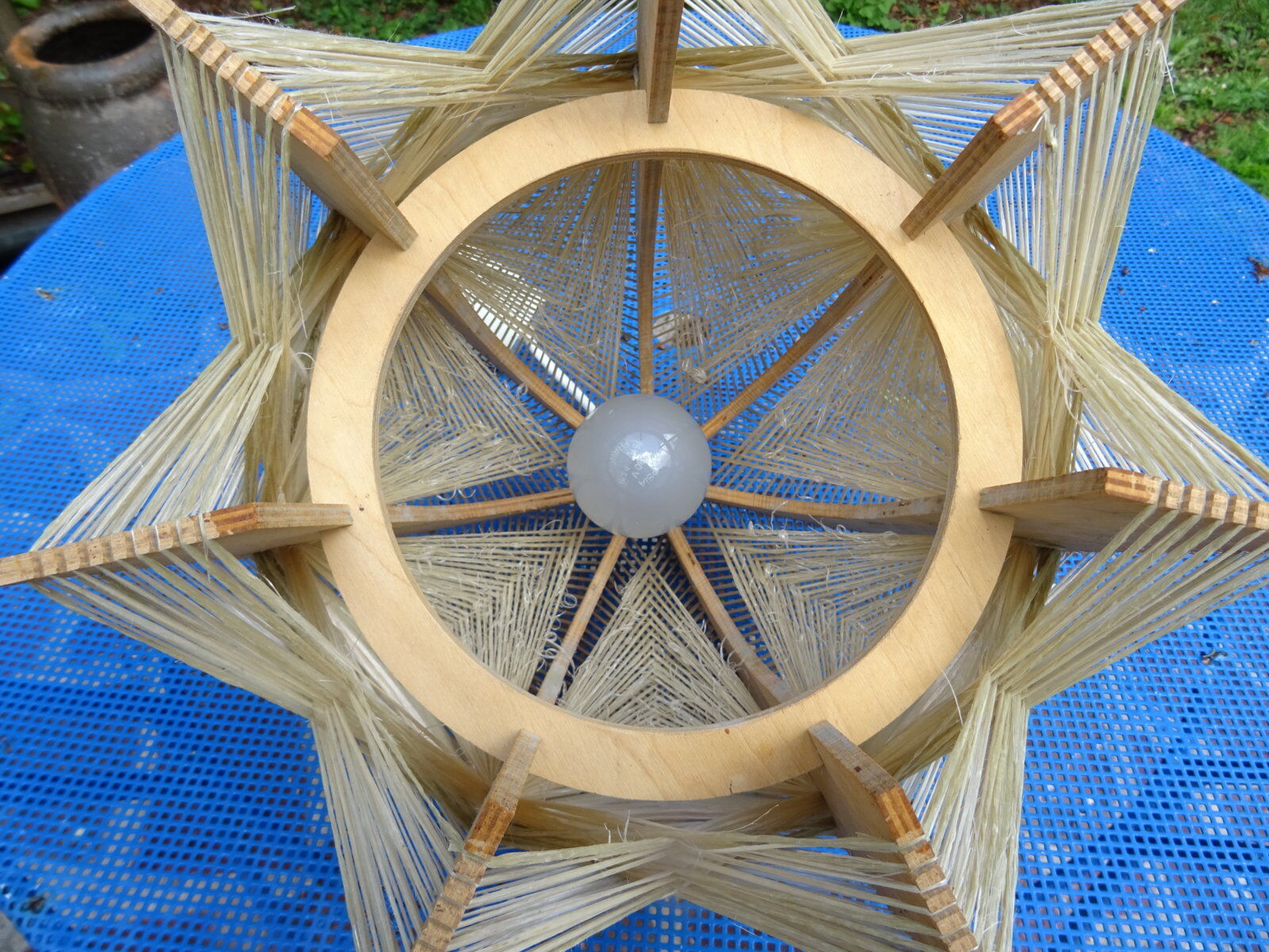 60s wire and wood hanging