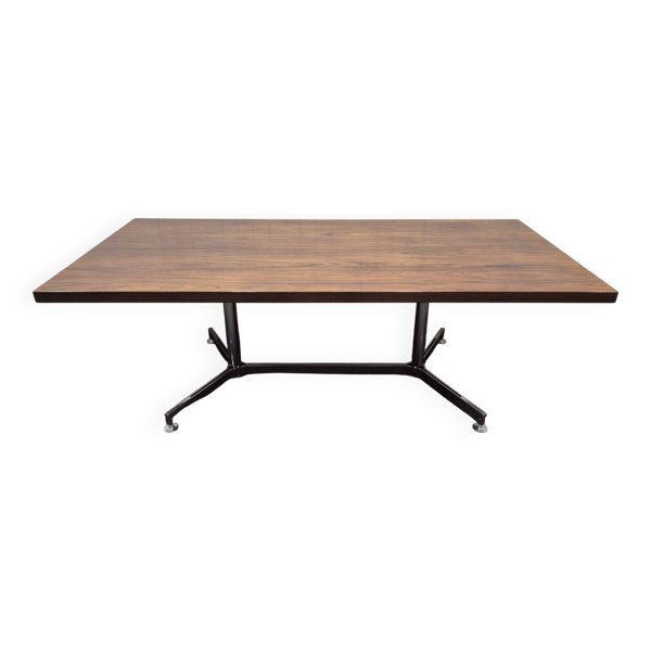 Table de réunion palissandre vintage