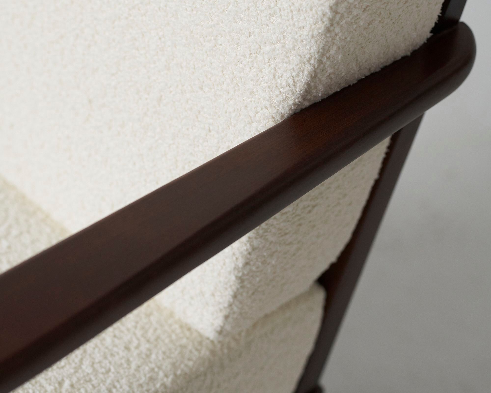 Boucle armchair from ton 60's