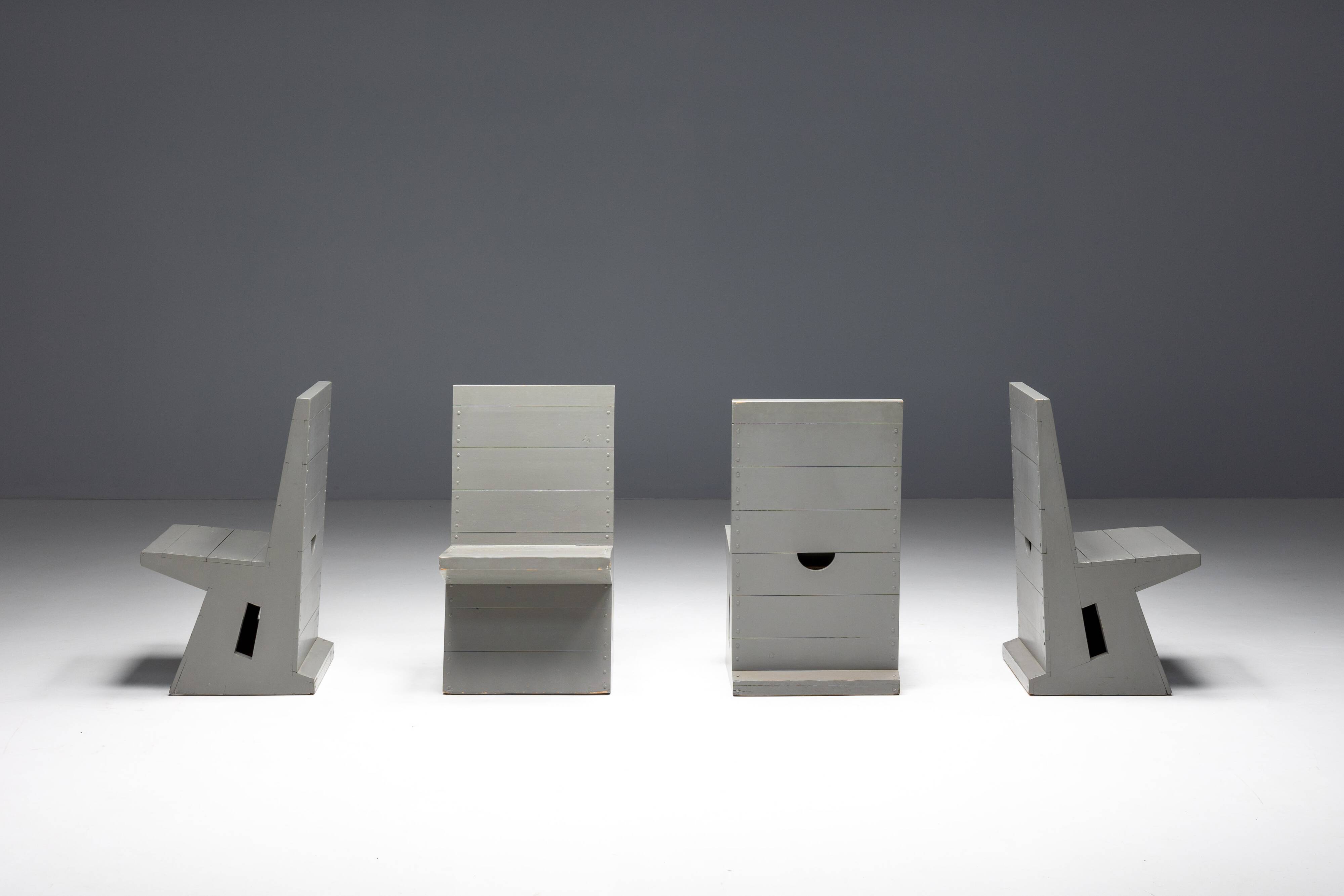 Dining Chairs by Dom Hans van der Laan, Netherlands, 1960s