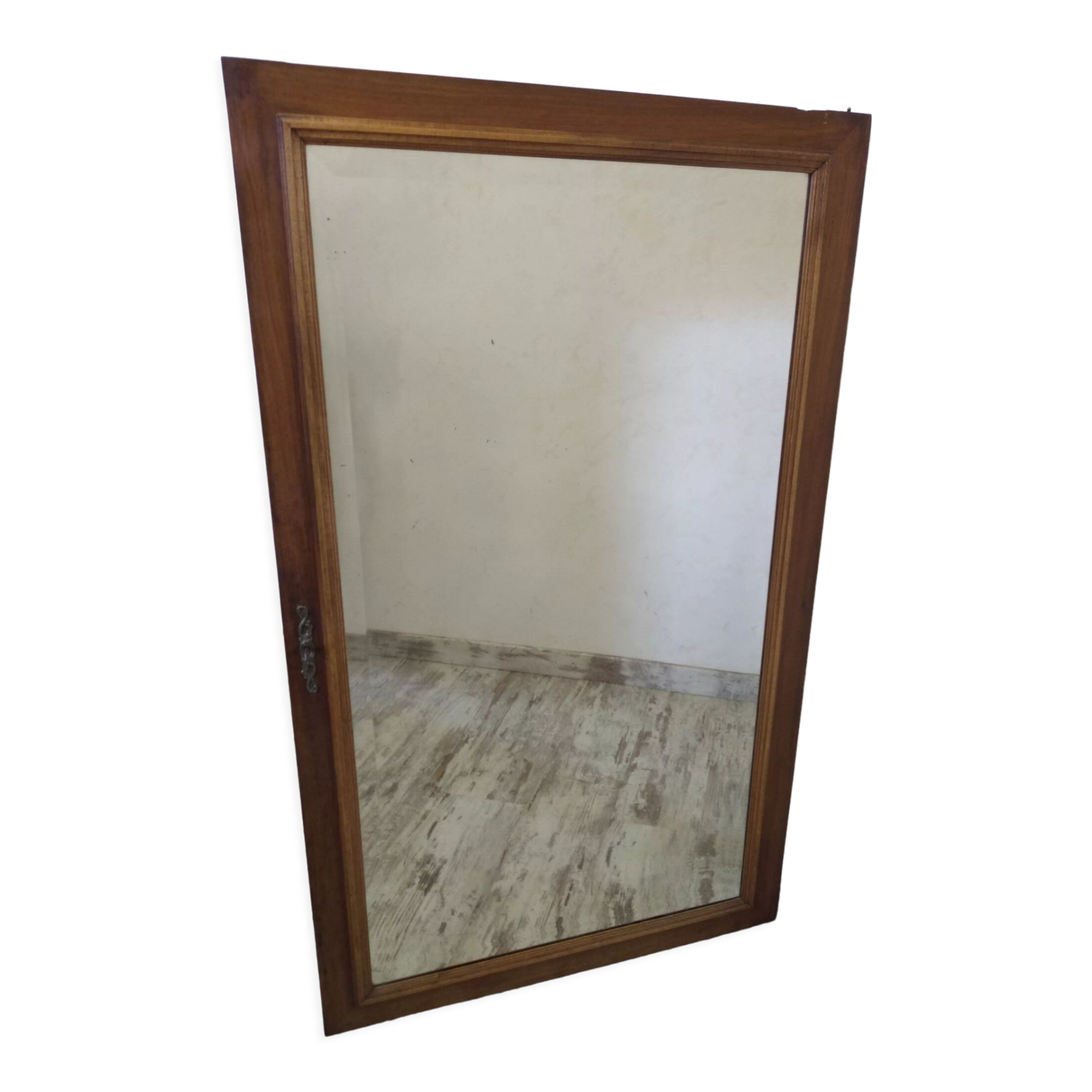 Old hosiery door with mirror