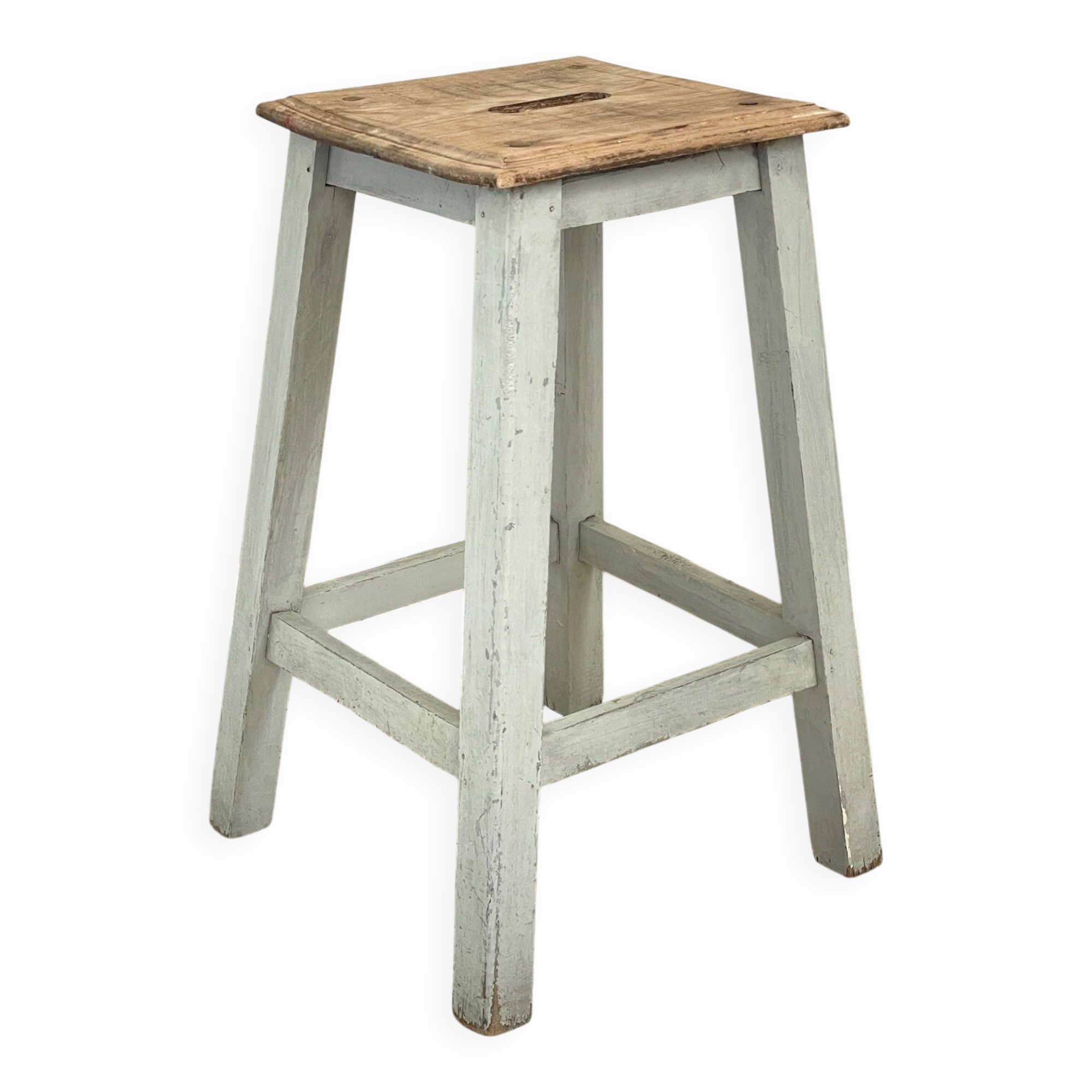 TABOURET Ancien BOIS Massif