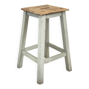 TABOURET ancien bois - massif