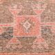 Turkish Salmon Brown Vintage Runner Rug, 91x362Cm