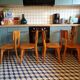 4 chaises de bistrot Monobloc Luterma
