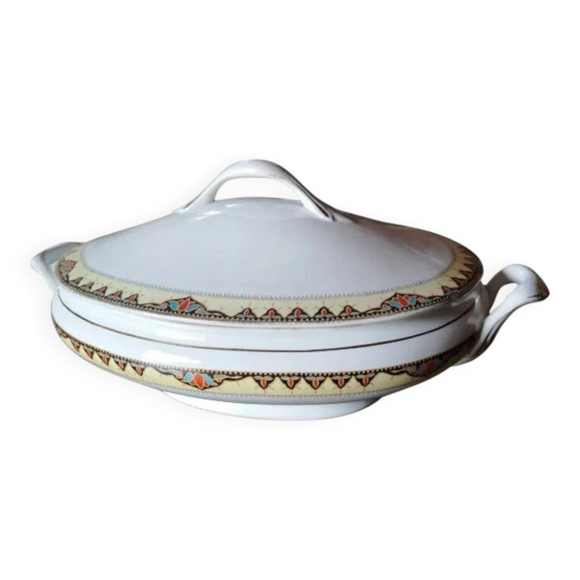 Vintage Earthenware Soup Tureen