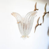 Applique Murano feuilles fleur