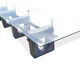 Huge brutalist concrete conference or dining table, 1970s