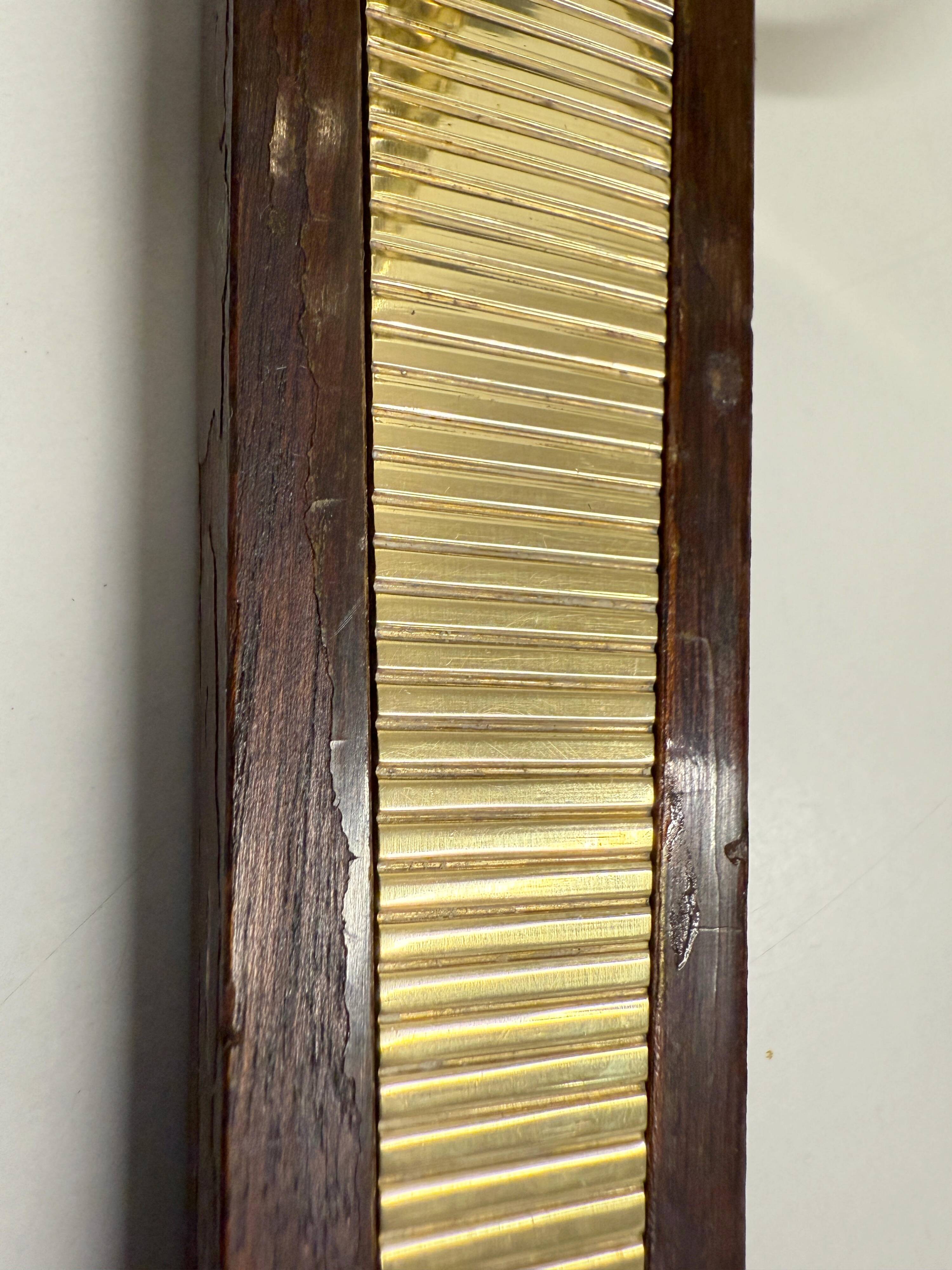 Antique Pair of 3-Light Wall Lights - Gilt Bronze and Mahogany - Neoclassical - 40's