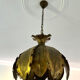 Brutalist suspension, brass leaves, Svend Aage Holm Sorensen, 1960