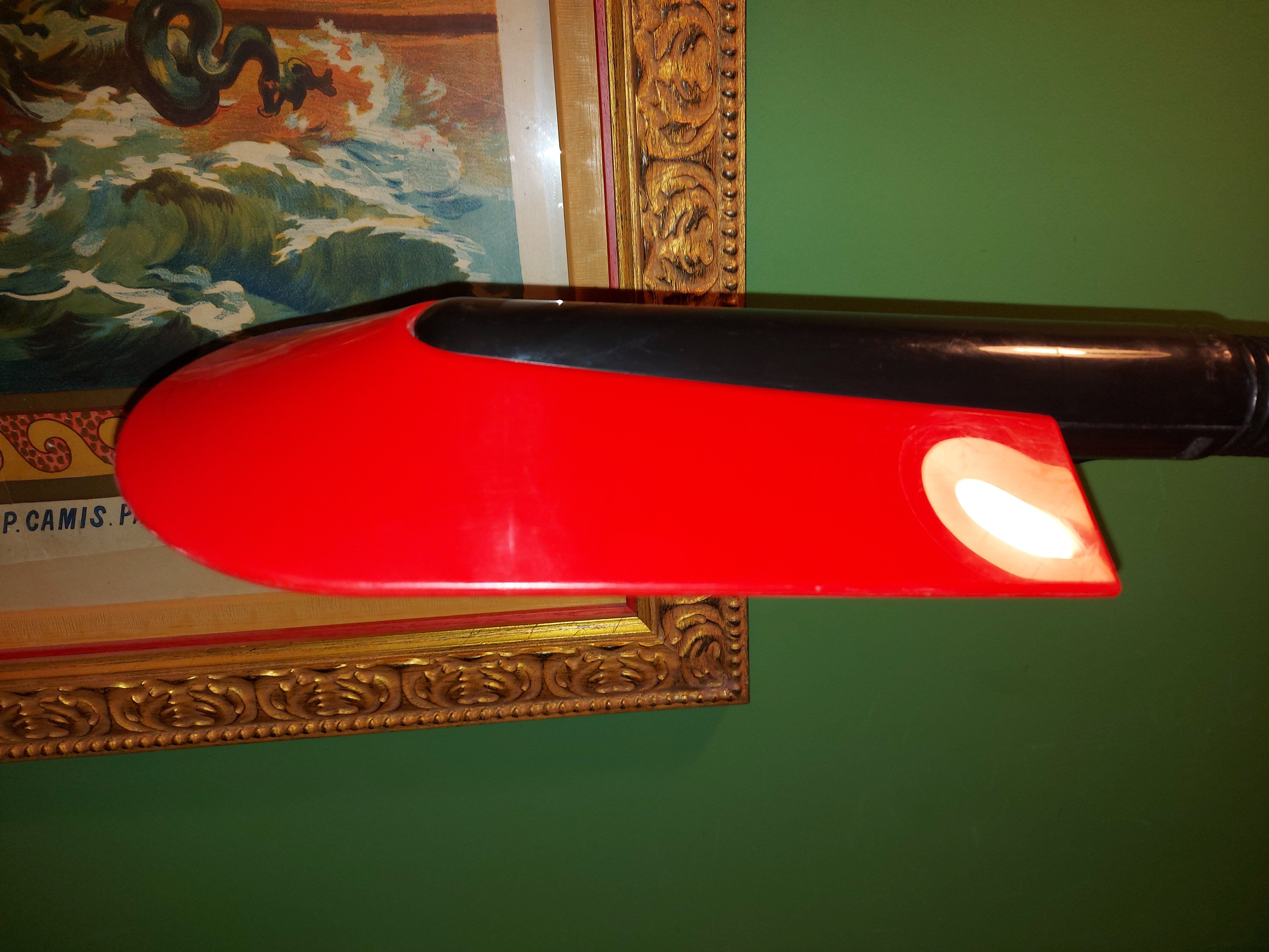 Red lamp annees 70's scandinavian design , fagerhults ( sweden )