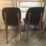 Paire de chaises Pegase par Baumann 1960