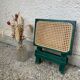 Folding stool in vintage canning