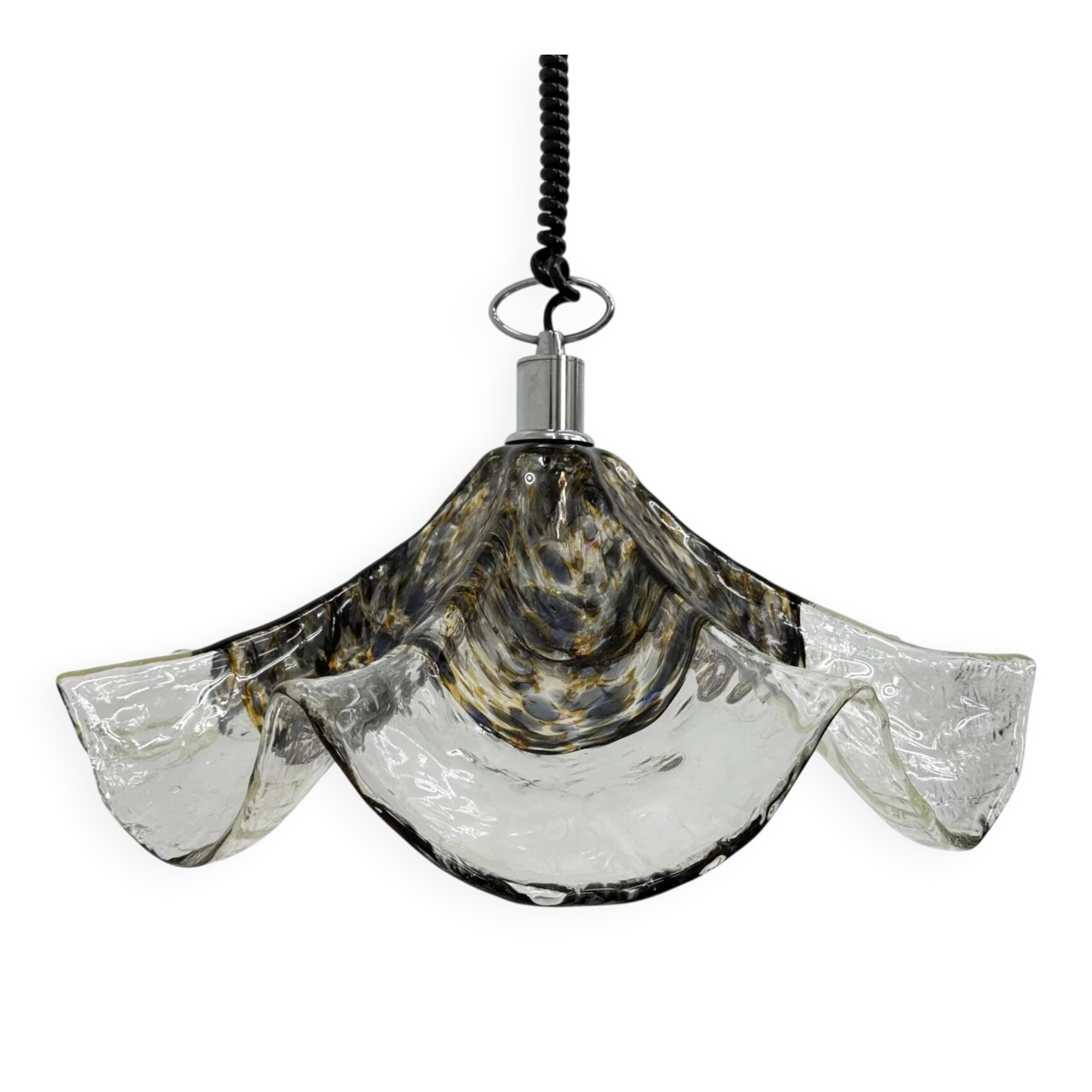 Lampe en verre et métal