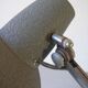 Super Chrome old articulated metal desk lamp on workshop decor base