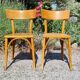 Paire de chaises bistrot années 60
