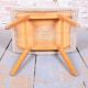 Mid-Century Stool in Upholstery and Beech, Slovakia, 1960s