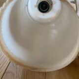 Glass and brass pendant light