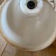 Glass and brass pendant light