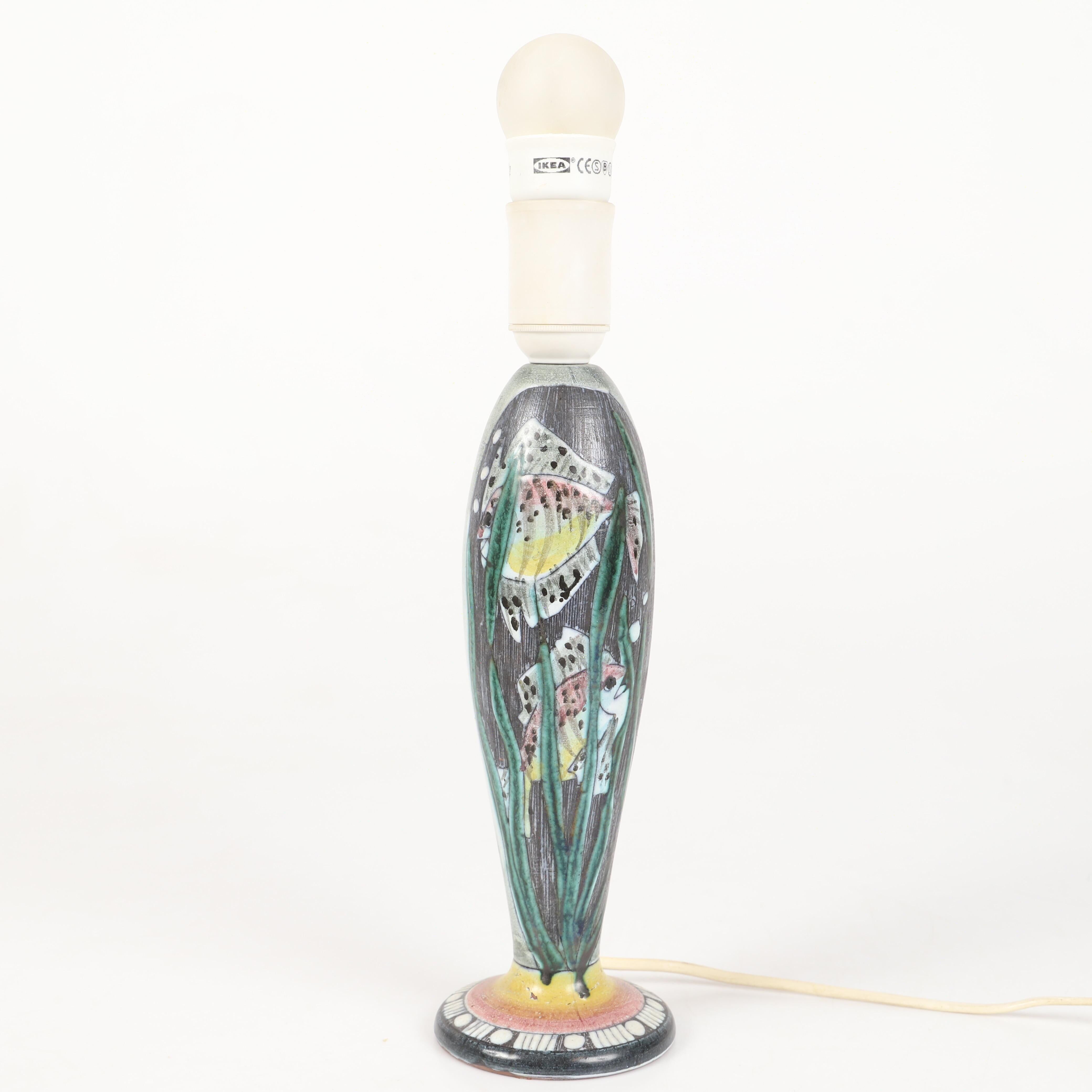 Tilgmans ceramic table lamp from Sweden, 1960s.