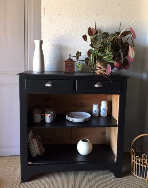 Black vintage Parisian buffet