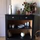 Buffet parisien vintage noir