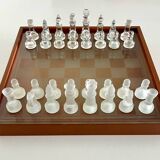 Glass Chessboard with Box