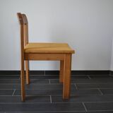4 70s brutalist style chairs
