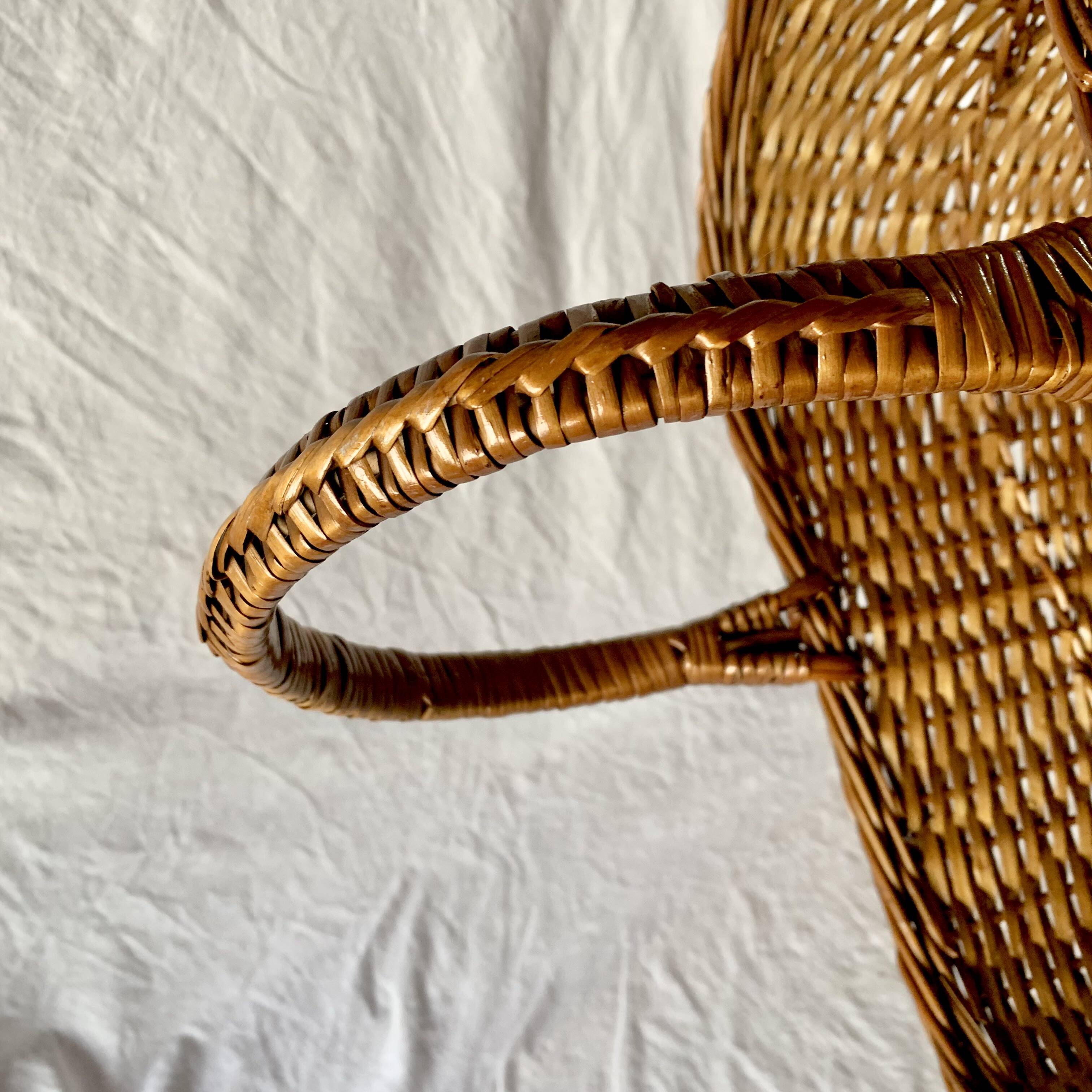 Vintage wicker basket