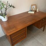 Danish Falster Teak Desk by Svend Madsen, 1960s