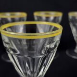 Set of 9 wine glasses cooked bistro counter 1950s