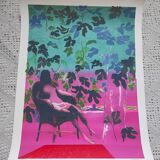 Femme en rose original hand-signed lithograph Paul Guiramand