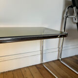 Vintage smoked glass side table