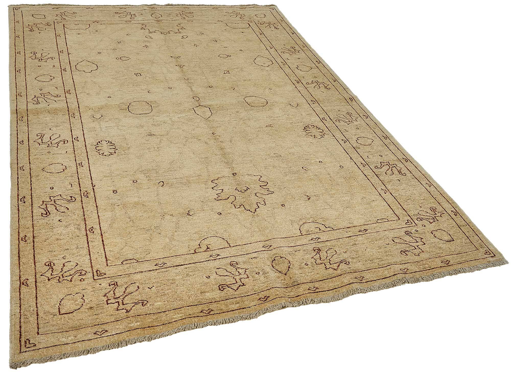 Turkish Handknotted Wool Oushak Rug 184 cm x 268 cm