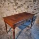 Antique French writing desk in oak with two drawers, 1920s.