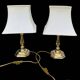 Paire de lampes d’appoint en laiton doré – Massive – années 80