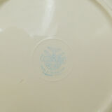 Set de 8 assiettes plates Villeroy & Boch Mettlach crème et Or.