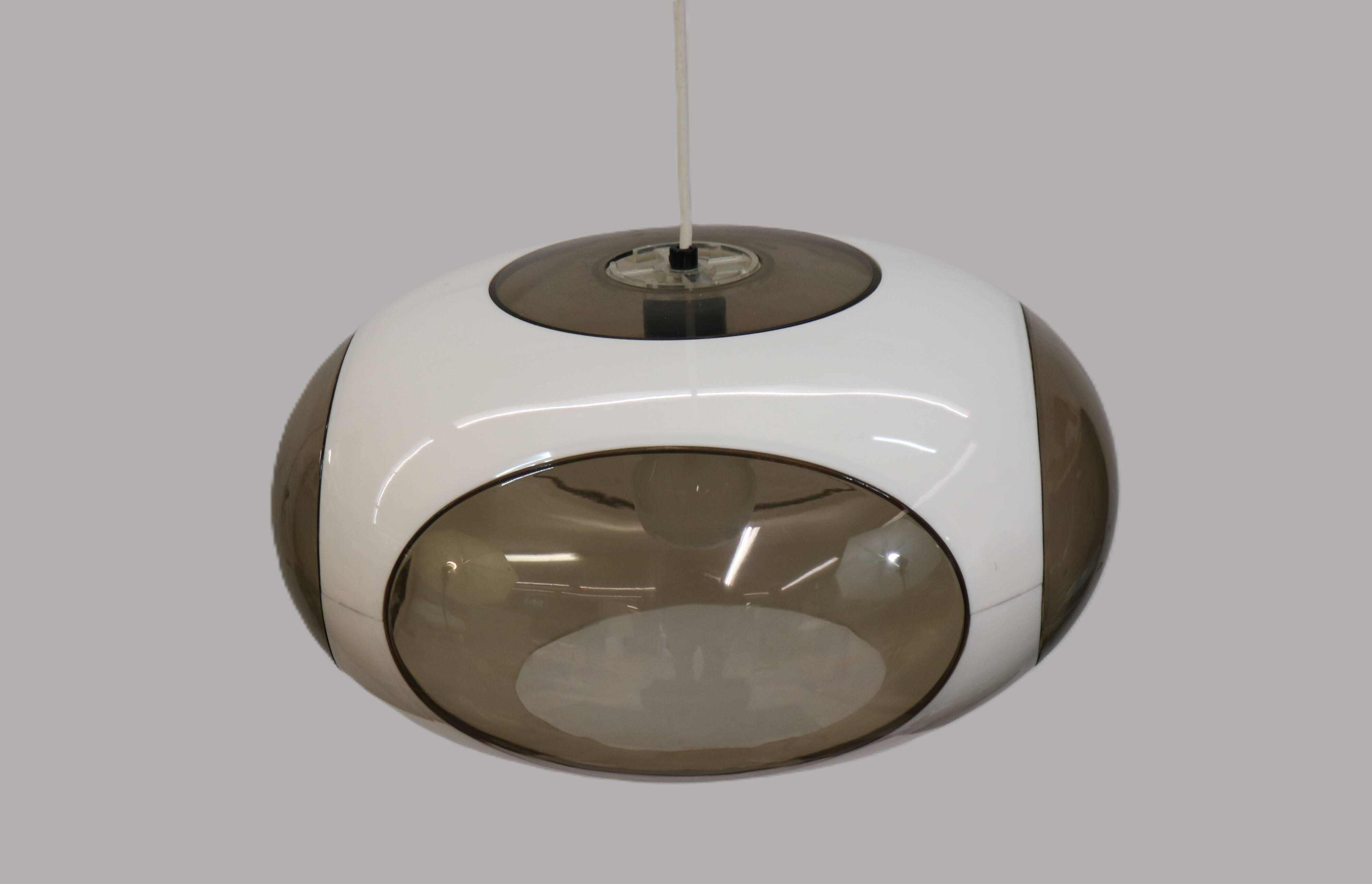 Space age bug eye UFO ceiling lamp *** Massive *** white model *** Belgium
