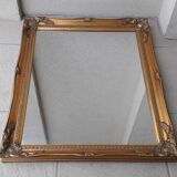 Rectangular gold mirror