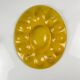 Ceramic yellow egg plate/display with hen, 20th century