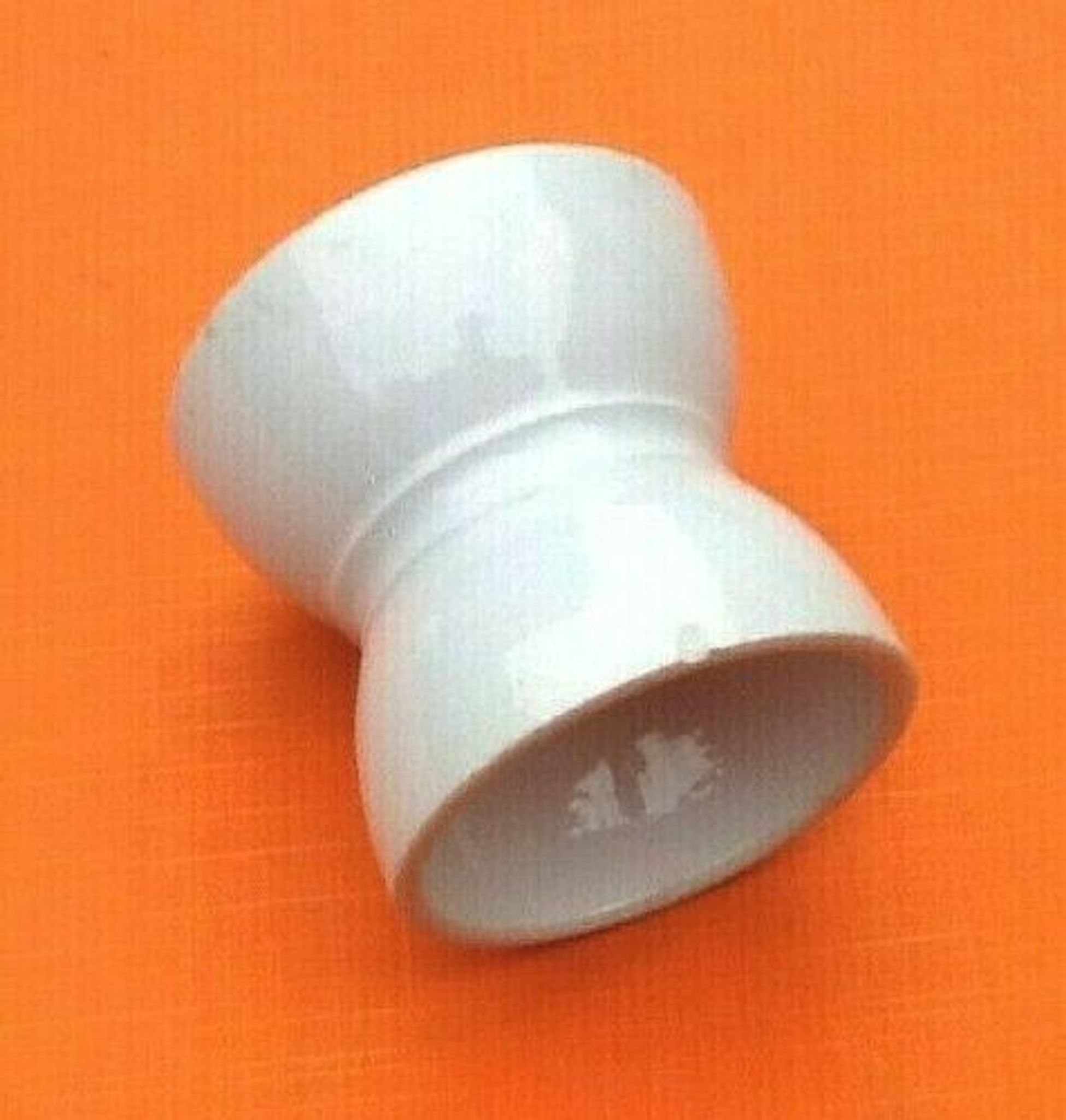 Coquetier diabolo old Faience color sky blue Height: 45mm