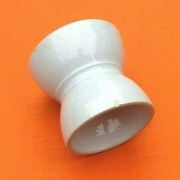 Coquetier diabolo old Faience color sky blue Height: 45mm