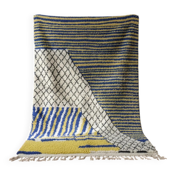 Tapis marocain traditionnel fait main 2.5 x 1.5 m