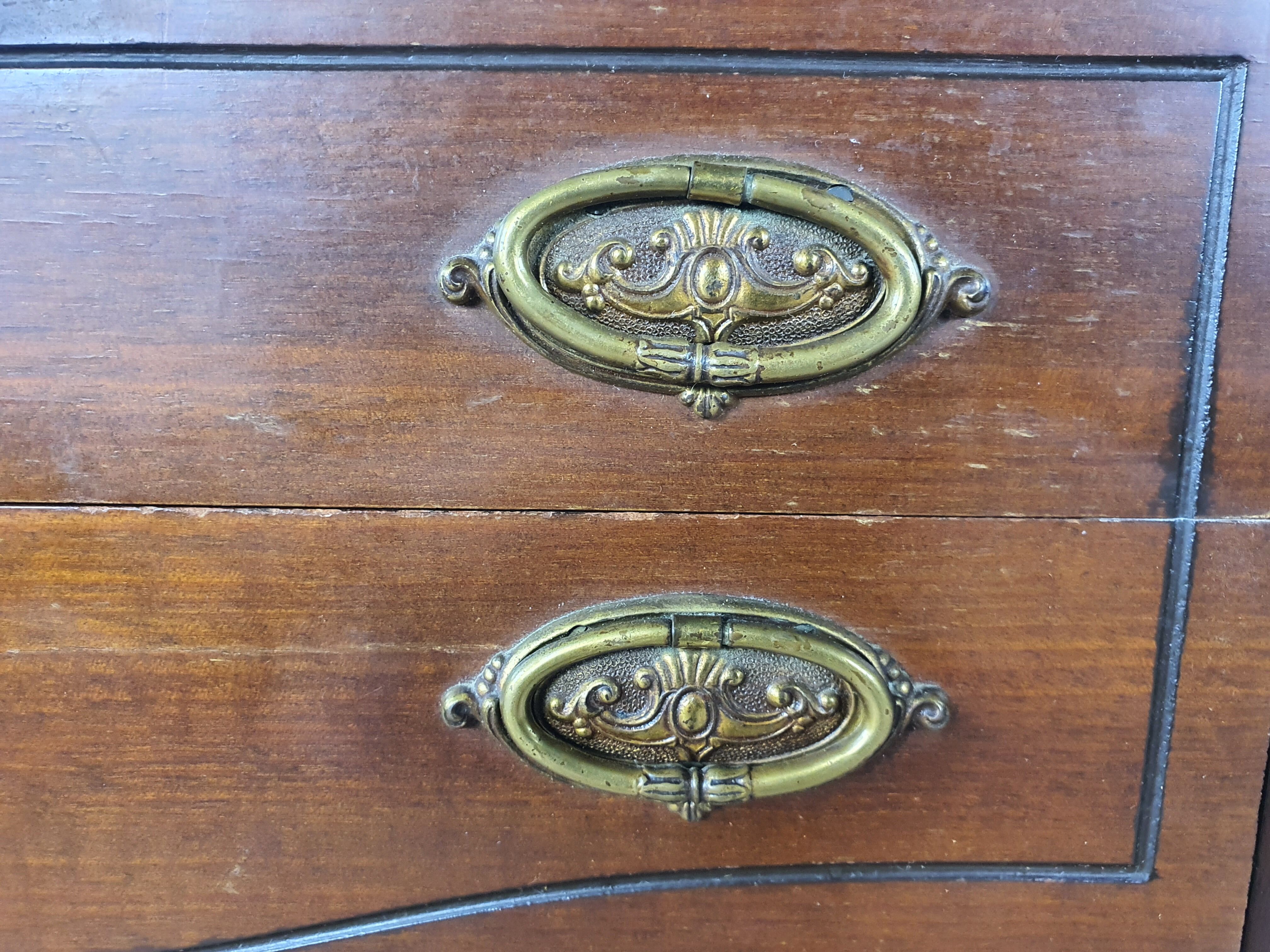Pair of 1960s bedside tables with marble
