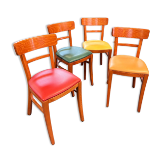 Suite de 4 chaises bistrot